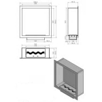 KAMI PELE 600x600 biokamin sisseehitatav