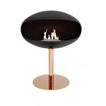 COCOON FIRES PEDESTAL BLACK COPPER biokamin