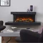 BRITISH FIRES BROCKENHURST 1200 GREY seinale paigaldatav elektrikamin