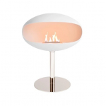 COCOON FIRES PEDESTAL WHITE STEEL biokamin