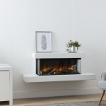 BRITISH FIRES BROCKENHURST 1200 WHITE elektrikamin seinale