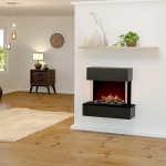 GLOW FIRE HOLDERLIN SIMS BLACK elektrikamin seinale