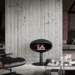 ICON FIRE THE ICONIC PEDESTAL BLACK biokamin