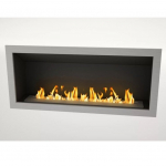 ICON FIRES SLIMLINE FIREBOX RANGE 1350 INOX sisseehitatav biokamin