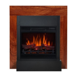AFLAMO SIMPLE WALNUT 3D elektrikamin