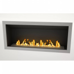 ICON FIRES SLIMLINE FIREBOX RANGE 1650 INOX sisseehitatav biokamin