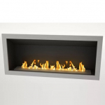 ICON FIRES SLIMLINE FIREBOX RANGE 2000 INOX sisseehitatav biokamin