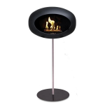 LE FEU GROUND STEEL BLACK HIGH 80 biokamin