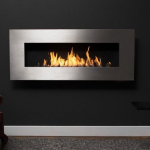 ICON FIRES NERO WALL RANGE 1450 INOX biokamin seinale