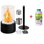 HEATUM GLORY BLACK biokamin + Biokamina bioetanool BIONLOV 1 l