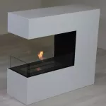 CACHFIRES 3-SIDED WHITE vabalt seisev biokamin