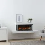 BRITISH FIRES BROCKENHURST 870 WHITE seinale paigaldatav elektrikamin