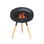 LE FEU GROUND WOOD 45 BLACK OAK biokamin