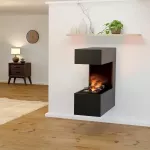 GLOW FIRE SCHILLER WALL BLACK seinale kinnitatav veeaurukamin