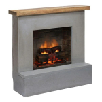 TAGU ROLF PowerFlame 2 CONCRETE GREY elektrikamin