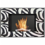 KAMI VESUVIUS ZEBRA biokamin seinale-sisseehitatav