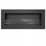 KRATKI DELTA 2 SLIM GLASS biokamin seinale-sisseehitatav