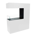 CACHFIRES 3-SIDED TALL WHITE biokamin