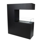 CACHFIRES 3-SIDED TALL BLACK biokamin