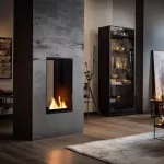 SLIMFIRE 2SIDE 1000 SLIM/VERT biokamin sisseehitatav kahepoolne