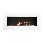 CACHFIRES MURUS 1200 GLOSS WHITE seinale kinnitatav biokamin