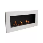 CACHFIRES MURUS 1200 MATT WHITE seinale kinnitatav biokamin