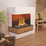 GLOW FIRE PLANCK XL LEFT OPEN Kassett 600 WHITE sisseehitatud veeauru kamin