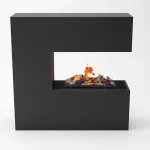 GLOW FIRE SCHILLER Cassette 600 BLACK vabalt seisev veeaurukamin