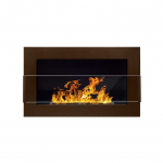 BIOHEAT 650x400 TUV BROWN GLASS biokamin seinale-sisseehitatav