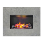 DIMPLEX NISSUM L CONCRETE elektrikamin seinale