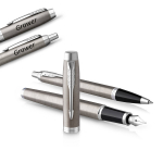 Parker IM Steel CT t&auml;itesulepliiatsi ja pastapliiatsi komplekt koos graveeringuga