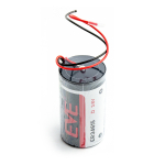 EVE ER34615/FL 3,6 V 19 000 mAh Li-SOCl₂ D liitiumaku juhtmetega