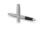 Parker Sonnet Stainless Steel CT (F)t&auml;itesulepliiats koos graveeringuga