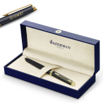 Waterman H&eacute;misph&egrave;re Laka Matte Black GT pastapliiats graveeringuga