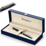 Waterman H&eacute;misph&egrave;re Laka Black CT pastapliiats graveeringuga