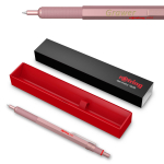 Rotring RO 600 Professional roosakuldne metallikv&auml;rvi pastapliiats graveeringuga