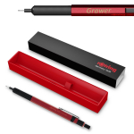 Rotring Tikky HB Red Automaatne kustutuskummiga Pliiats graveeringuga
