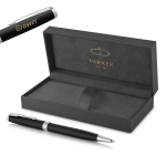 Parker Sonnet Matte Black CT Pastapliiats graveeringuga