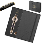 Kingituskomplekt: Parker Sonnet Black Lacquer GT pastapliiats graveeringuga / m&auml;rkmik ja kott