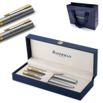 Komplekt: Waterman Impression terasest t&auml;itesulepe ja pastapliiats (F) graveeringuga