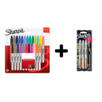 Sharpie Komplekt: Fine 24 tk + Sharpie Metallic