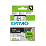 DYMO D1 lint 12mm x 7m / must valgel (45013 / S0720530) &ndash; 5 tk.