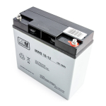 MW Power MWS 18-12 12V18Ah AGM aku UPS-i, alarmiga m&auml;nguasjade, kassaseadmete jaoks