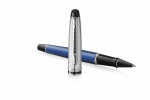 Waterman Expert Deluxe Metallic Blue CT biros - 2187682 koos graveeringuga