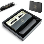 Kingituskomplekt Parker IM Black CT t&auml;itesulepea (M) - 1931651 graveeringuga / Komplekt koos pliiatsikarbiga