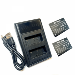 2x Aku Fujifilm NP-W126 1260 mAh + kahekordne laadija