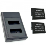 2x GoPro AHDBT-501 aku 1600 mAh + kahekordne laadija