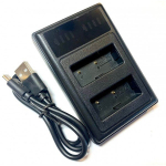 Fujifilm NP-W126 kahekordne LCD laadija HS30EXR / HS33EXR / HS35EXR / HS50EXR