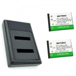 2x Olympus LI-42B aku 1200 mAh + kahekordne laadija