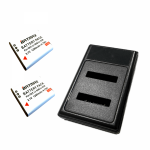 2x Olympus LI-90B aku 1280 mAh + kahekordne laadija